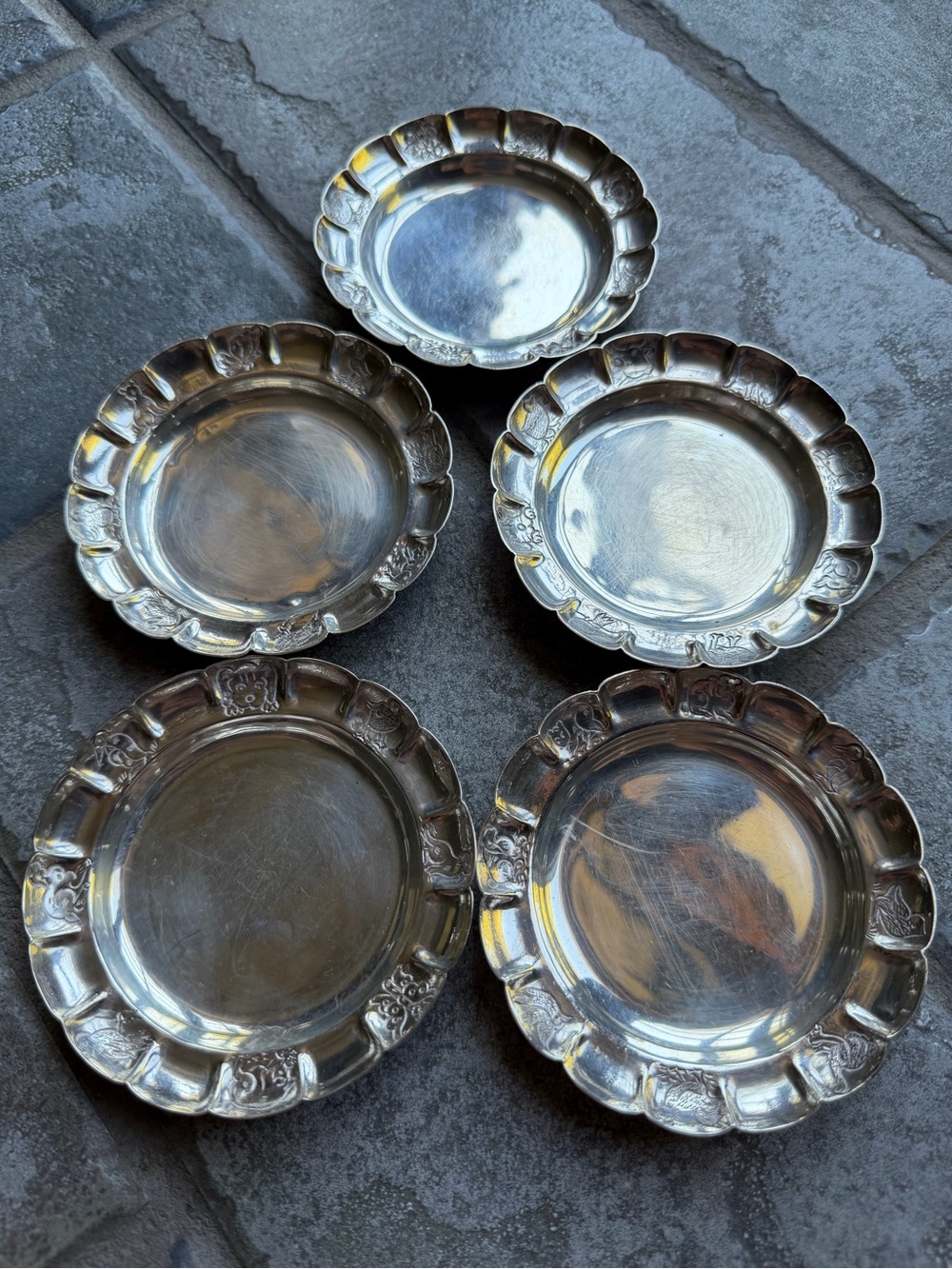 Sterling Sanborns Mexico mixed primitive animal motif set - 295 grams